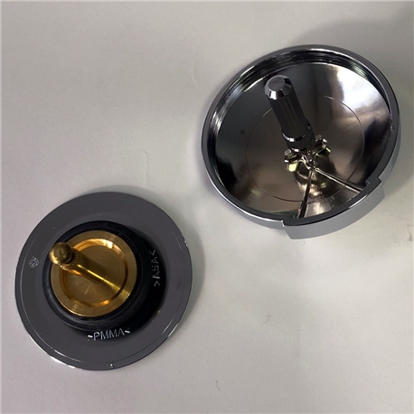 KIT VOLANTE + TAMPÃO CROMADO ROCA A505000700 - A505000700