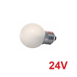 Lâmpada incandescente E27 esférica fosca 24V 40W