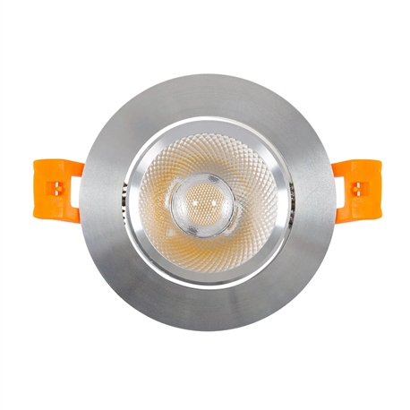 MINI PROJETOR LED ORIENTÁVEL COR AÇO 5W 2700K COB furo Ø55mm - 415000000003421