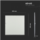 PAINEL LED ARO BRANCO 45W 3600Lm 6000K 600X600 V-TAC 2160256 #1 - 8952160256