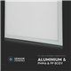 PAINEL LED ARO BRANCO 45W 3600Lm 6000K 600X600 V-TAC 2160256 #2 - 8952160256