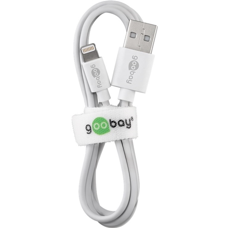 Cabo USB carregamento e dados iPhone / iPad 1MT BRANCO - 50054600