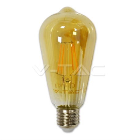 LAMPADA LED E27 ST64 FILAMENTO 4W 2200K AMBAR V-TAC 4361 - 8954361