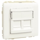 ARO C/MODULO DUPLO P/CONETORES RJ45 MARFIM 50442SMF - 50442SMF