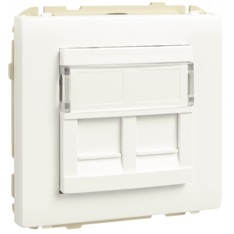 ARO C/MODULO DUPLO P/CONETORES RJ45 MARFIM 50442SMF - 50442SMF