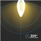 LAMPADA CHAMA LED 6W E14 600Lm Fil. 2700K E14 V-TAC 7423 #3 - 8957423