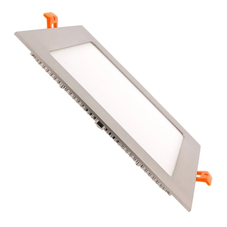 DOWNLIGHT LED EMBUTIR QUADRADO 18W 4000K 225x225mm AÇO INOX - 57/LED-DW225Q/NWSH