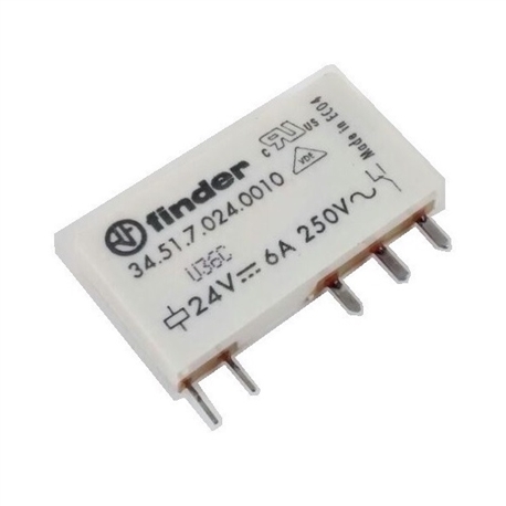 Relé SPDT 24VDC FINDER 34.51.7.024.0010 - 345170240010