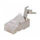 Ficha RJ45 Blindada FTP de Cravar Cat6 Cat6a Cat7 Cat7a - 015-0537