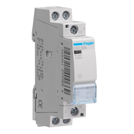 Contactor 25A, 2NA, 230V 1M ESC225 - ESC225