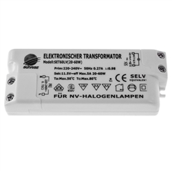 TRANSFORMADOR ELETRONICO AC / AC 20...60W 230/12Vac - 500SET60LV