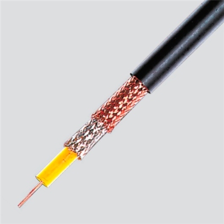 HELUKABEL 40001 CABO COAXIAL RG6 PRETO C/ MALHA em COBRE - 261040001