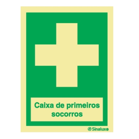 PLACA SINALUX "CAIXA PRIMEIROS SOCORROS" P0231 150X200 - P0231F15201EQPT