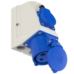 TOMADA MURAL CEE+SCHUKO 2P+T 230V 32A IP44 6H PCE 9223-6 - PC92236