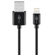 Cabo USB carregam/dados 2m preto iPhone/iPad - 50072906