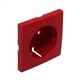 CENTRO SCHUKO COM OBTURADOR VERMELHO 90632TVM - 90632TVM