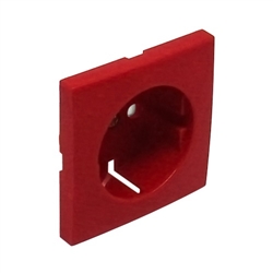 CENTRO SCHUKO COM OBTURADOR VERMELHO 90632TVM