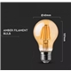 LAMPADA LED 6W FILAM.AMBAR A60 E27 2200ºK SAMSUNG V-TAC 286 #1 - 8950286