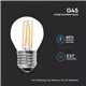 LAMPADA LED G45 CL 4W 2700K E27 FIL. 400Lm V-TAC 214306 #1 - 895214306