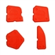 KIT de 4 espátulas Alisar silicone - 5906083952616