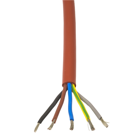 Cabo Silicone SiHF 5G2,5 VERMELHO 180ºC - 261023016N