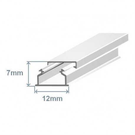 CALHA 12X7 ADESIVA BRANCA 10010FBR - 10010FBR