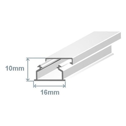 CALHA 16X10 ADESIVA BRANCA 10020FBR - 10020FBR