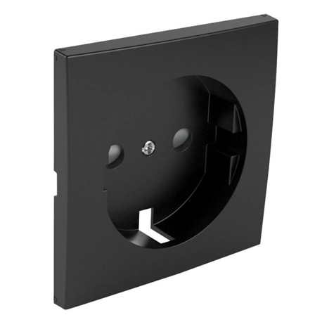 CENTRO SCHUKO COM OBTURADOR PRETO MATE 90632TPM - 90632TPM