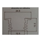 Perfil Alumínio Aba Dif. Opalino 24.5x12.2x2000 V-TAC 3357 - 8953357