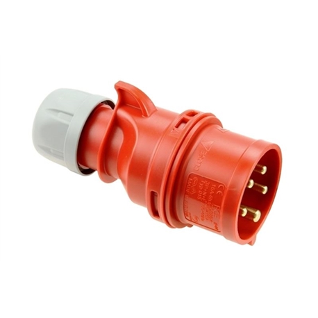FICHA MACHO 3P+T+N 400V 32A IP44 6H 5X32A PCE 025-6 - PC0256