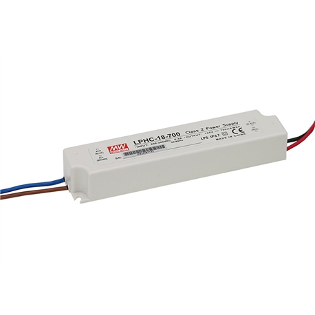 Fonte Alim. LED 17,5W máx 700mA 25Vdc Mean Well LPHC-18-700 - LPHC-18-700