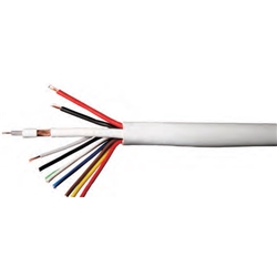 CABO de VIDEO PORTEIRO COAXIAL + 2x0,75 + 8X0,50