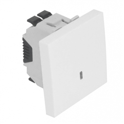 INTERRUPTOR LUMINOSO 2 MODULOS BRANCO 45012SBR
