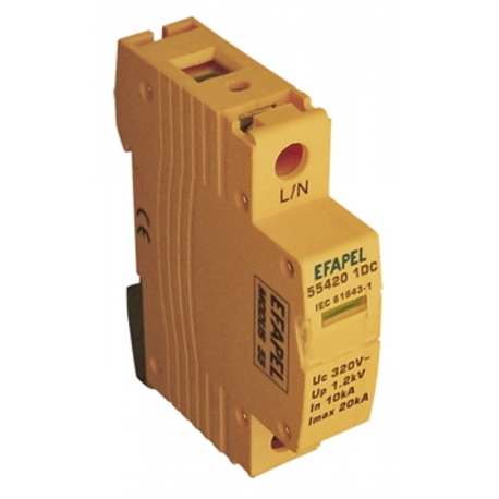 DESCARREGADOR SOBRETENSAO 1P 230320V~ 20KA 554201DC - 554201DC