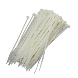 ABRAÇADEIRA FIVELA NYLON 200x4,6 BRANCO [Emb. 100]