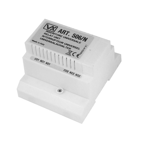 RELÉ AUXILIAR UNIVERSAL 2 SAIDAS DIN5 87,5mm VIDEX 506N - VX-506N