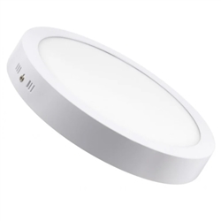 DOWNLIGHT LED SALIENTE REDONDO 24W 4000K ARO BRANCO 300MM