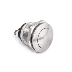BOTÃO PRESSÃO REDONDO AÇO INOX SPST 1NO NINIGI PS28B