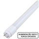 LAMPADA LED T8 VIDRO 18W 4000K Fase/Neutro Topos Opostos - 50/T8V-18W/4K-1.2M