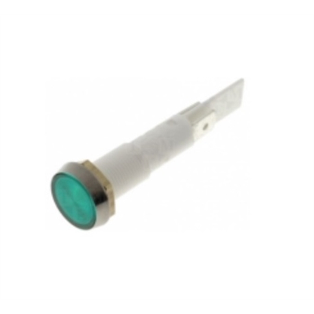 Indicador com lâmpada de neon verde 230VAC Ø13.3mm - 017-0229