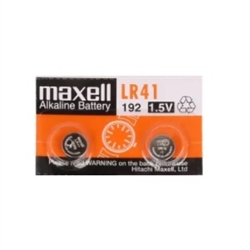 PILHA ALCALINA LR41/192/L736/AG3 MAXELL [embalagem 2 unid.]