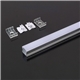 PERFIL ALUMINIO 2000x17.2x15.5mm Dif.Liso OPALINO V-TAC-3354 - 8953354