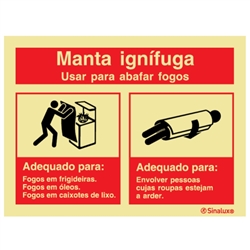 PLACA SINALUX P0440 200X150 MANTA IGNÍFUGA - P0440F20151FUPT