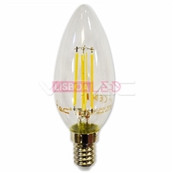 LAMPADA CHAMADA LED E14 4W 400Lm 2700K DIMÁVEL V-TAC 4365 - 8954365