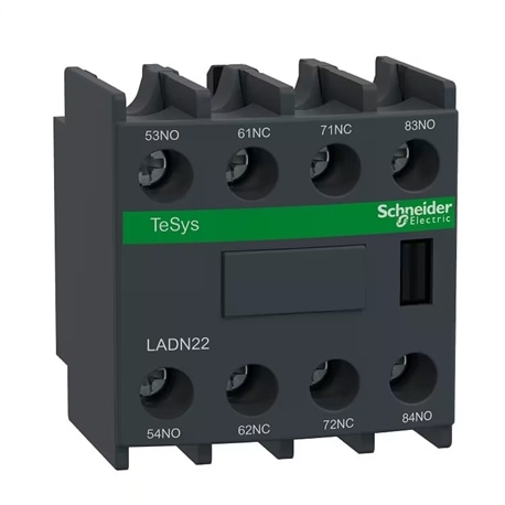 BLOCO CONTACTO AUXILAR 2NA+2NC FRONTAL SCHNEIDER LADN22 - LADN22