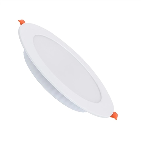 DOWNLIGHT LED 12W 3000K CORTE Ø140mm ARO BRANCO - 41569830141510
