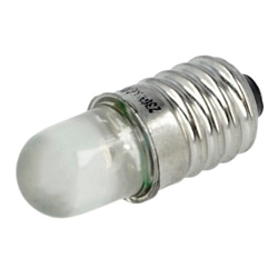 LAMP. LED BRANCA E10 230VAC 1600mcd POLAM-ELTA LW-E10-230AC