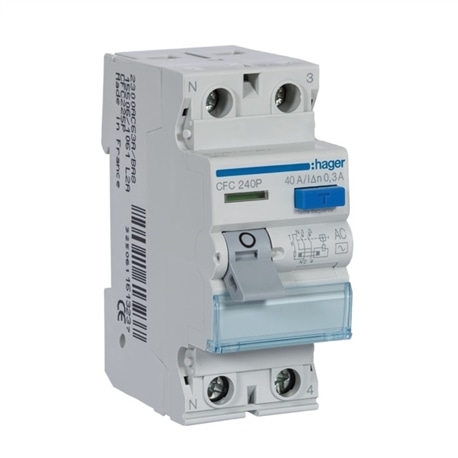 Inter. dif. 2P 40A 300mA tipo AC 2M CFC240P - CFC240P